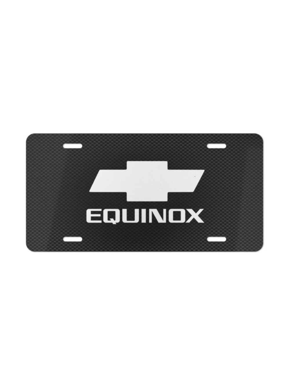 Chevrolet Equinox, License Plate Auto Car Tag Metal Aluminum (Black Background)